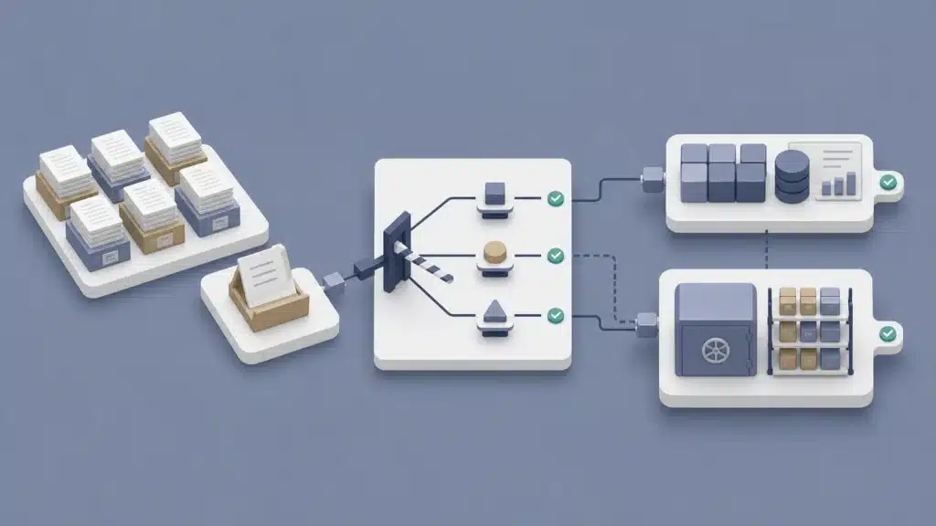 Isometrische Entscheidung zwischen operativer ERP-Migration, verdichteter Historie, Archiv und lesendem Altsystem